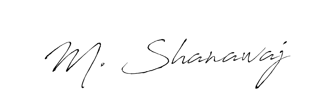 if you are searching for the best signature style for your name M. Shanawaj. so please give up your signature search. here we have designed multiple signature styles  using Antro_Vectra. M. Shanawaj signature style 6 images and pictures png