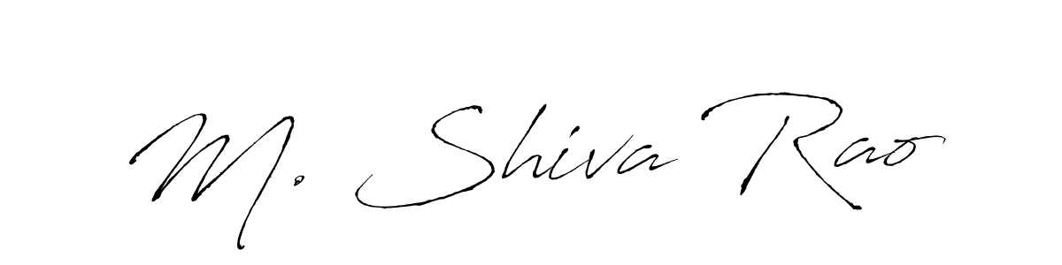 You should practise on your own different ways (Antro_Vectra) to write your name (M. Shiva Rao) in signature. don't let someone else do it for you. M. Shiva Rao signature style 6 images and pictures png