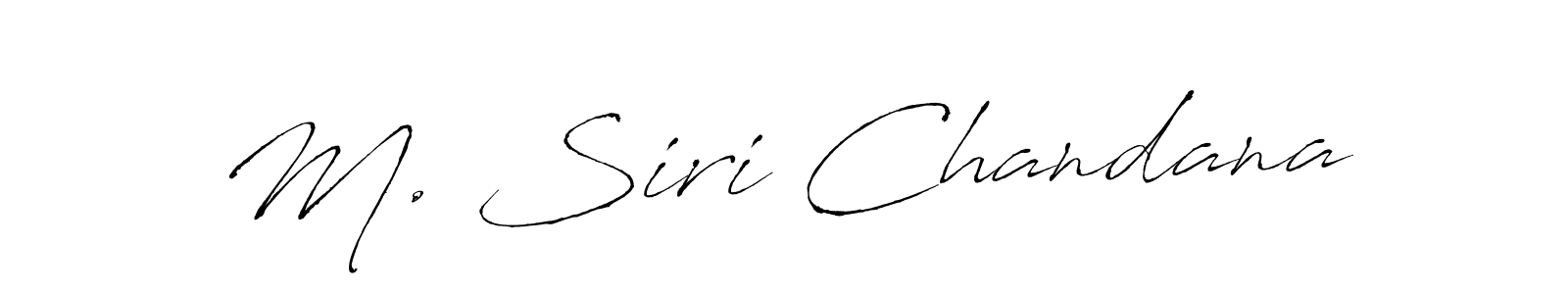 Make a beautiful signature design for name M. Siri Chandana. Use this online signature maker to create a handwritten signature for free. M. Siri Chandana signature style 6 images and pictures png