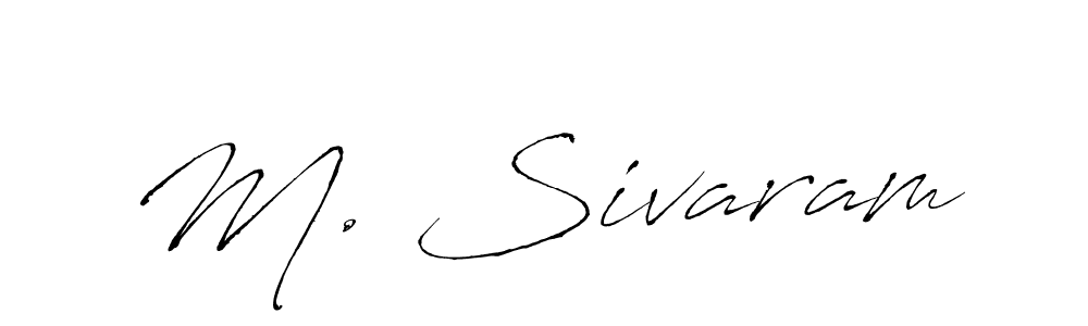 How to make M. Sivaram name signature. Use Antro_Vectra style for creating short signs online. This is the latest handwritten sign. M. Sivaram signature style 6 images and pictures png