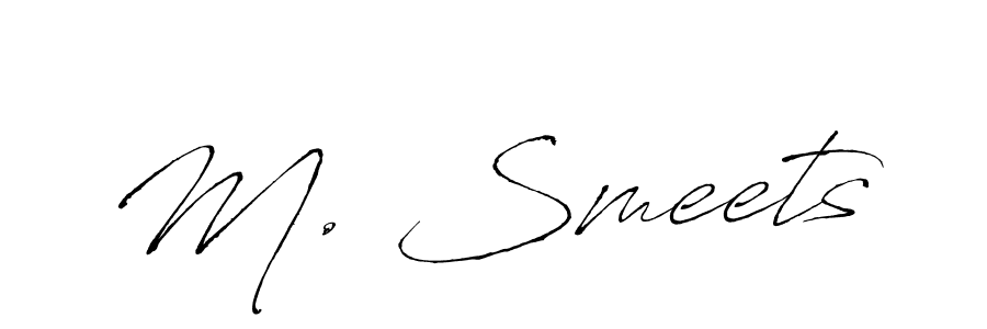 Make a short M. Smeets signature style. Manage your documents anywhere anytime using Antro_Vectra. Create and add eSignatures, submit forms, share and send files easily. M. Smeets signature style 6 images and pictures png