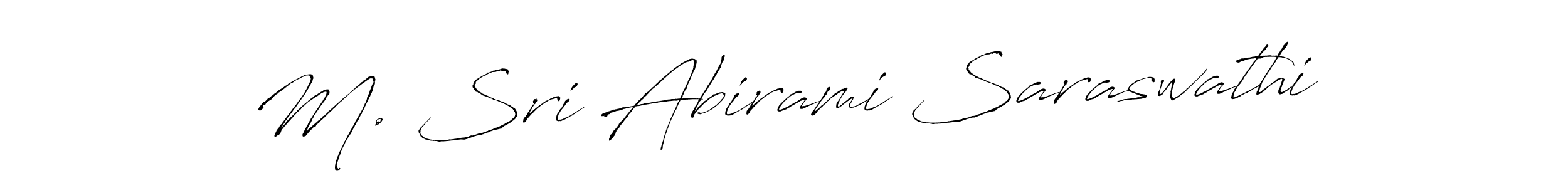 This is the best signature style for the M. Sri Abirami Saraswathi name. Also you like these signature font (Antro_Vectra). Mix name signature. M. Sri Abirami Saraswathi signature style 6 images and pictures png