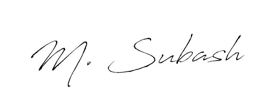 How to make M. Subash signature? Antro_Vectra is a professional autograph style. Create handwritten signature for M. Subash name. M. Subash signature style 6 images and pictures png