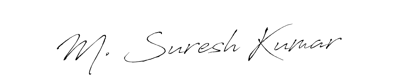 Also You can easily find your signature by using the search form. We will create M. Suresh Kumar name handwritten signature images for you free of cost using Antro_Vectra sign style. M. Suresh Kumar signature style 6 images and pictures png