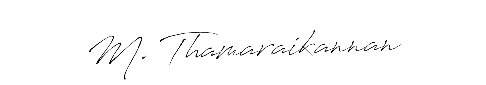 Also we have M. Thamaraikannan name is the best signature style. Create professional handwritten signature collection using Antro_Vectra autograph style. M. Thamaraikannan signature style 6 images and pictures png