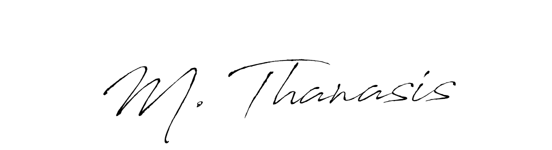 M. Thanasis stylish signature style. Best Handwritten Sign (Antro_Vectra) for my name. Handwritten Signature Collection Ideas for my name M. Thanasis. M. Thanasis signature style 6 images and pictures png