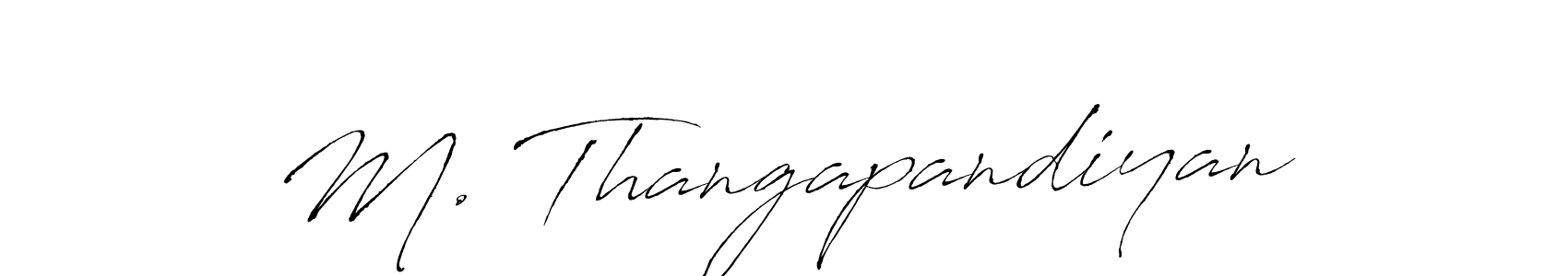 Also You can easily find your signature by using the search form. We will create M. Thangapandiyan name handwritten signature images for you free of cost using Antro_Vectra sign style. M. Thangapandiyan signature style 6 images and pictures png