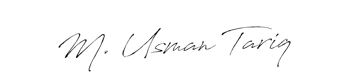 M. Usman Tariq stylish signature style. Best Handwritten Sign (Antro_Vectra) for my name. Handwritten Signature Collection Ideas for my name M. Usman Tariq. M. Usman Tariq signature style 6 images and pictures png