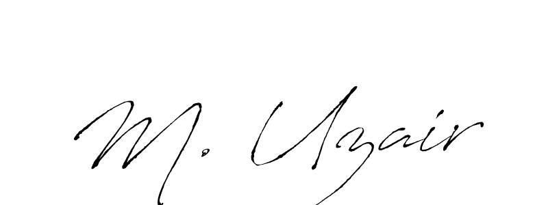 Design your own signature with our free online signature maker. With this signature software, you can create a handwritten (Antro_Vectra) signature for name M. Uzair. M. Uzair signature style 6 images and pictures png