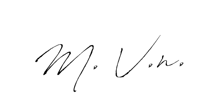 Similarly Antro_Vectra is the best handwritten signature design. Signature creator online .You can use it as an online autograph creator for name M. V.n.. M. V.n. signature style 6 images and pictures png