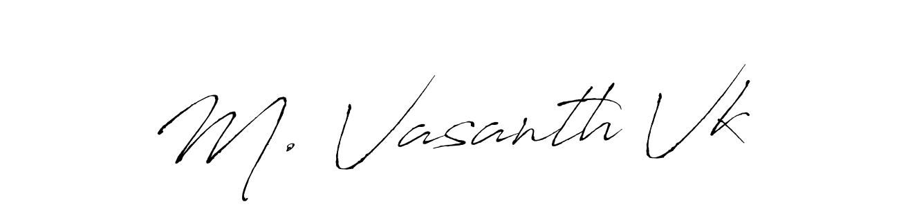 Similarly Antro_Vectra is the best handwritten signature design. Signature creator online .You can use it as an online autograph creator for name M. Vasanth Vk. M. Vasanth Vk signature style 6 images and pictures png