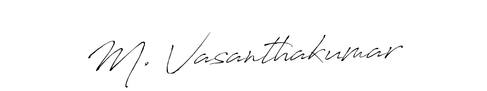 M. Vasanthakumar stylish signature style. Best Handwritten Sign (Antro_Vectra) for my name. Handwritten Signature Collection Ideas for my name M. Vasanthakumar. M. Vasanthakumar signature style 6 images and pictures png