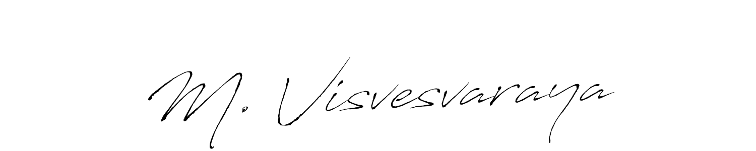 Antro_Vectra is a professional signature style that is perfect for those who want to add a touch of class to their signature. It is also a great choice for those who want to make their signature more unique. Get M. Visvesvaraya name to fancy signature for free. M. Visvesvaraya signature style 6 images and pictures png