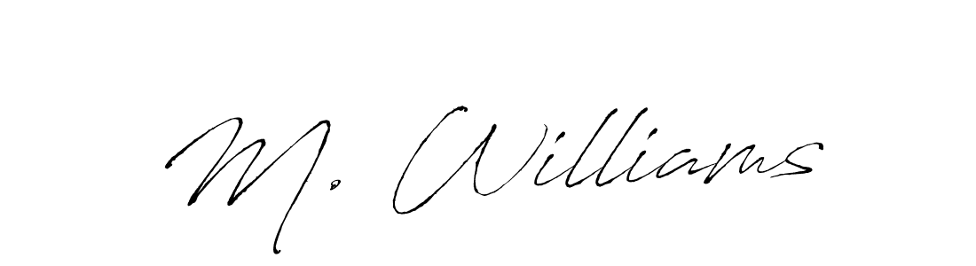 It looks lik you need a new signature style for name M. Williams. Design unique handwritten (Antro_Vectra) signature with our free signature maker in just a few clicks. M. Williams signature style 6 images and pictures png