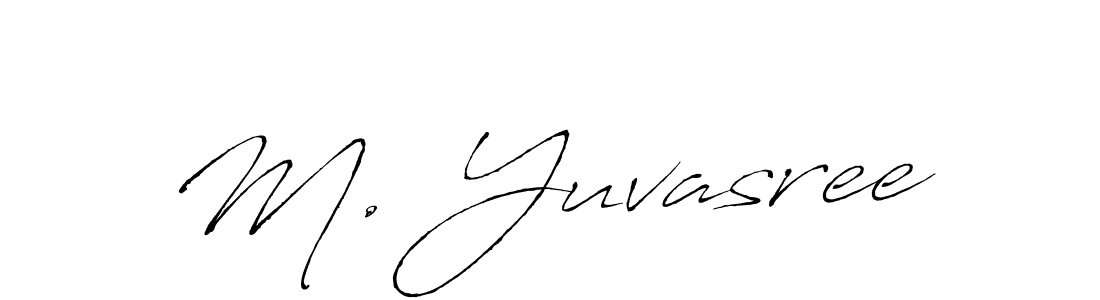 Use a signature maker to create a handwritten signature online. With this signature software, you can design (Antro_Vectra) your own signature for name M. Yuvasree. M. Yuvasree signature style 6 images and pictures png