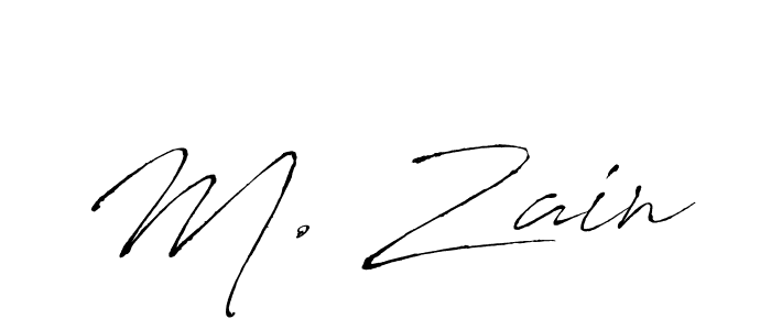 How to make M. Zain signature? Antro_Vectra is a professional autograph style. Create handwritten signature for M. Zain name. M. Zain signature style 6 images and pictures png