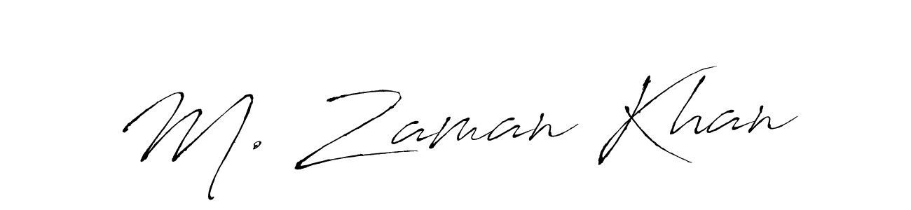 Use a signature maker to create a handwritten signature online. With this signature software, you can design (Antro_Vectra) your own signature for name M. Zaman Khan. M. Zaman Khan signature style 6 images and pictures png