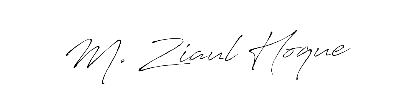 M. Ziaul Hoque stylish signature style. Best Handwritten Sign (Antro_Vectra) for my name. Handwritten Signature Collection Ideas for my name M. Ziaul Hoque. M. Ziaul Hoque signature style 6 images and pictures png