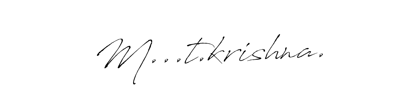 Also You can easily find your signature by using the search form. We will create M...t.krishna. name handwritten signature images for you free of cost using Antro_Vectra sign style. M...t.krishna. signature style 6 images and pictures png