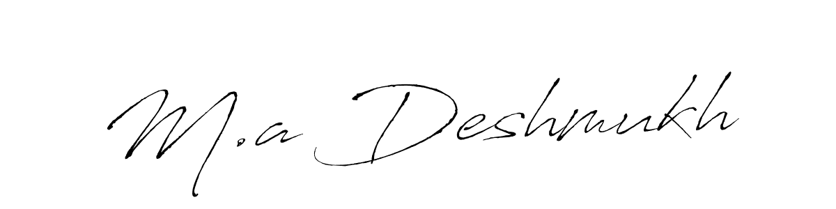 How to Draw M.a Deshmukh signature style? Antro_Vectra is a latest design signature styles for name M.a Deshmukh. M.a Deshmukh signature style 6 images and pictures png