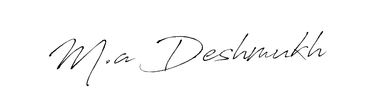 Make a beautiful signature design for name M.a Deshmukh. Use this online signature maker to create a handwritten signature for free. M.a Deshmukh signature style 6 images and pictures png