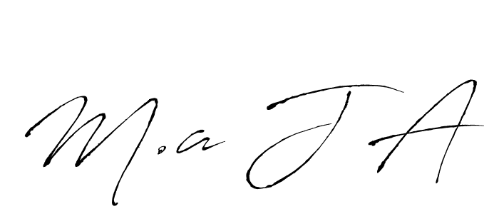 M.a J A stylish signature style. Best Handwritten Sign (Antro_Vectra) for my name. Handwritten Signature Collection Ideas for my name M.a J A. M.a J A signature style 6 images and pictures png