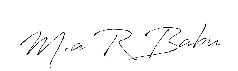 Similarly Antro_Vectra is the best handwritten signature design. Signature creator online .You can use it as an online autograph creator for name M.a R Babu. M.a R Babu signature style 6 images and pictures png