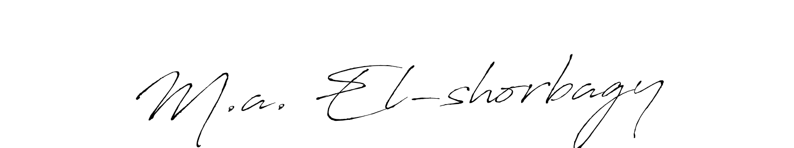 if you are searching for the best signature style for your name M.a. El-shorbagy. so please give up your signature search. here we have designed multiple signature styles  using Antro_Vectra. M.a. El-shorbagy signature style 6 images and pictures png