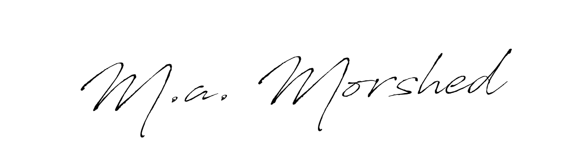 Once you've used our free online signature maker to create your best signature Antro_Vectra style, it's time to enjoy all of the benefits that M.a. Morshed name signing documents. M.a. Morshed signature style 6 images and pictures png