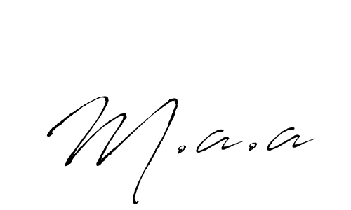 Create a beautiful signature design for name M.a.a. With this signature (Antro_Vectra) fonts, you can make a handwritten signature for free. M.a.a signature style 6 images and pictures png