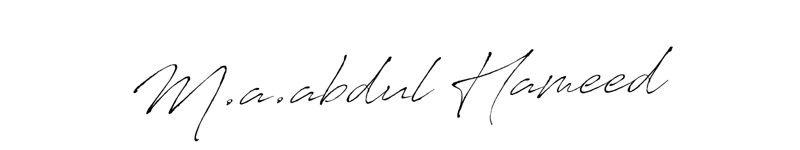 Here are the top 10 professional signature styles for the name M.a.abdul Hameed. These are the best autograph styles you can use for your name. M.a.abdul Hameed signature style 6 images and pictures png