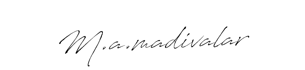 M.a.madivalar stylish signature style. Best Handwritten Sign (Antro_Vectra) for my name. Handwritten Signature Collection Ideas for my name M.a.madivalar. M.a.madivalar signature style 6 images and pictures png