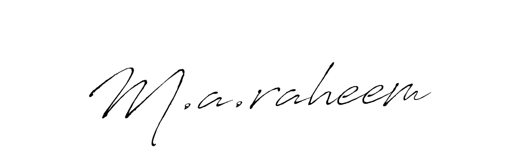 Make a beautiful signature design for name M.a.raheem. Use this online signature maker to create a handwritten signature for free. M.a.raheem signature style 6 images and pictures png