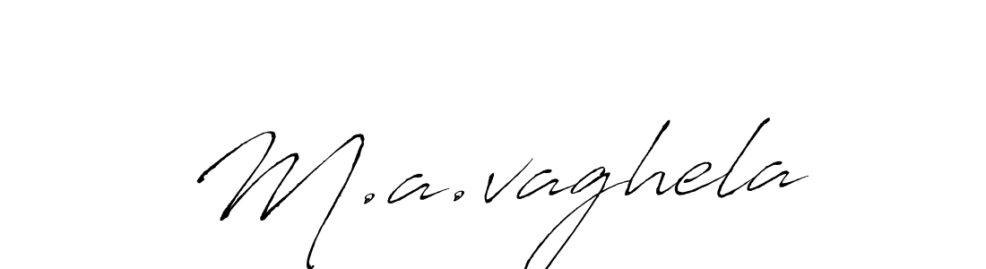 The best way (Antro_Vectra) to make a short signature is to pick only two or three words in your name. The name M.a.vaghela include a total of six letters. For converting this name. M.a.vaghela signature style 6 images and pictures png