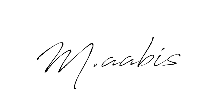 How to make M.aabis signature? Antro_Vectra is a professional autograph style. Create handwritten signature for M.aabis name. M.aabis signature style 6 images and pictures png