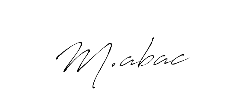 How to make M.abacı name signature. Use Antro_Vectra style for creating short signs online. This is the latest handwritten sign. M.abacı signature style 6 images and pictures png