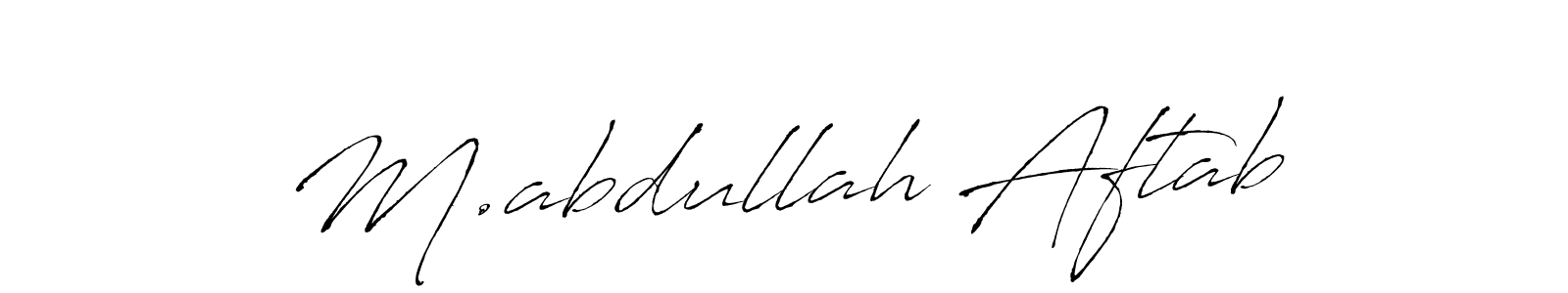 This is the best signature style for the M.abdullah Aftab name. Also you like these signature font (Antro_Vectra). Mix name signature. M.abdullah Aftab signature style 6 images and pictures png