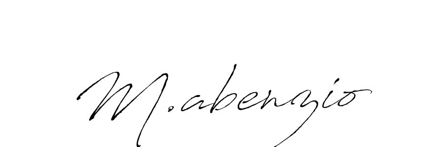 The best way (Antro_Vectra) to make a short signature is to pick only two or three words in your name. The name M.abenzio include a total of six letters. For converting this name. M.abenzio signature style 6 images and pictures png