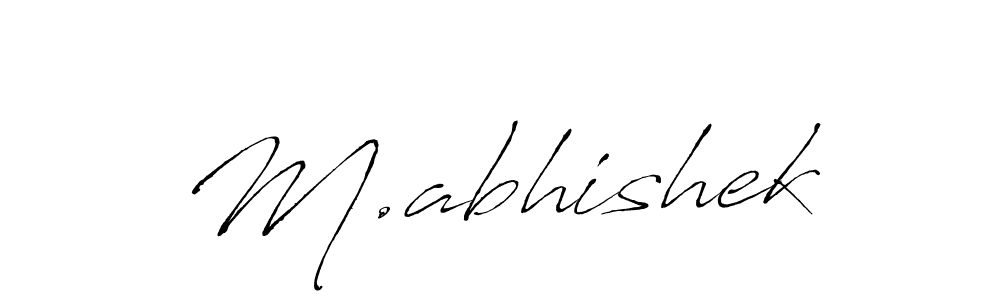 How to make M.abhishek name signature. Use Antro_Vectra style for creating short signs online. This is the latest handwritten sign. M.abhishek signature style 6 images and pictures png