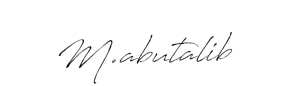 You should practise on your own different ways (Antro_Vectra) to write your name (M.abutalib) in signature. don't let someone else do it for you. M.abutalib signature style 6 images and pictures png