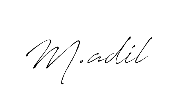 M.adil stylish signature style. Best Handwritten Sign (Antro_Vectra) for my name. Handwritten Signature Collection Ideas for my name M.adil. M.adil signature style 6 images and pictures png