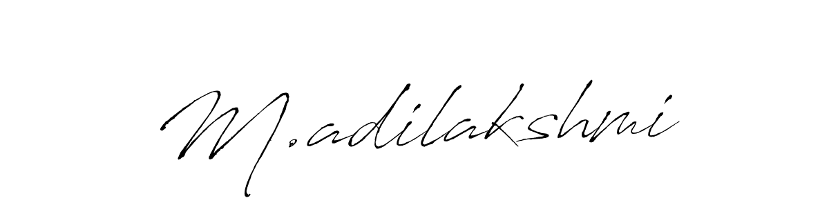 Also we have M.adilakshmi name is the best signature style. Create professional handwritten signature collection using Antro_Vectra autograph style. M.adilakshmi signature style 6 images and pictures png