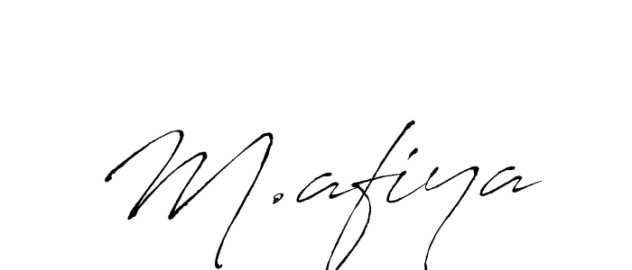 Use a signature maker to create a handwritten signature online. With this signature software, you can design (Antro_Vectra) your own signature for name M.afiya. M.afiya signature style 6 images and pictures png