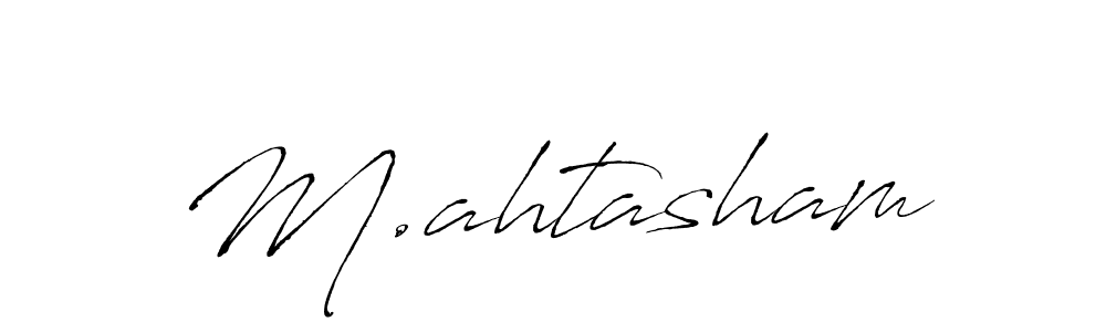 Antro_Vectra is a professional signature style that is perfect for those who want to add a touch of class to their signature. It is also a great choice for those who want to make their signature more unique. Get M.ahtasham name to fancy signature for free. M.ahtasham signature style 6 images and pictures png