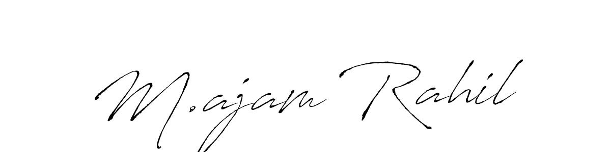 Check out images of Autograph of M.ajam Rahil name. Actor M.ajam Rahil Signature Style. Antro_Vectra is a professional sign style online. M.ajam Rahil signature style 6 images and pictures png