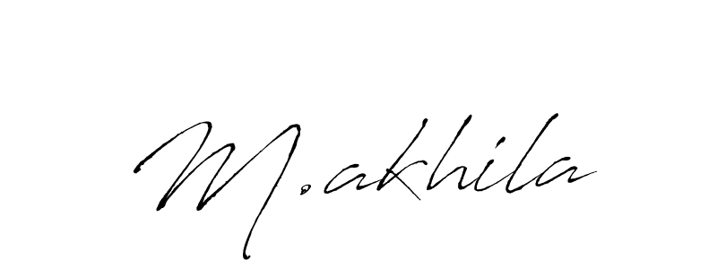 How to Draw M.akhila signature style? Antro_Vectra is a latest design signature styles for name M.akhila. M.akhila signature style 6 images and pictures png