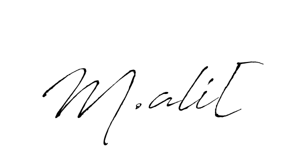 Also we have M.ali[ name is the best signature style. Create professional handwritten signature collection using Antro_Vectra autograph style. M.ali[ signature style 6 images and pictures png