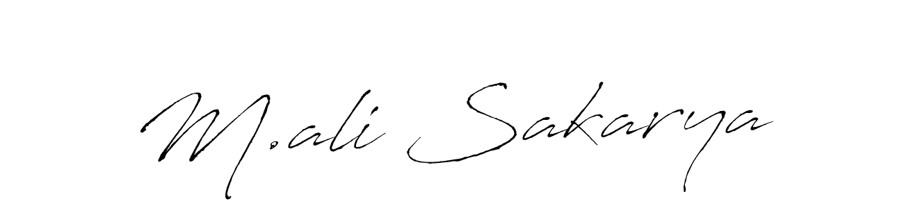 How to make M.ali Sakarya name signature. Use Antro_Vectra style for creating short signs online. This is the latest handwritten sign. M.ali Sakarya signature style 6 images and pictures png