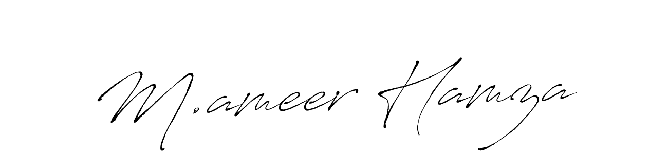 You can use this online signature creator to create a handwritten signature for the name M.ameer Hamza. This is the best online autograph maker. M.ameer Hamza signature style 6 images and pictures png