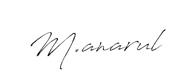 How to Draw M.anarul signature style? Antro_Vectra is a latest design signature styles for name M.anarul. M.anarul signature style 6 images and pictures png